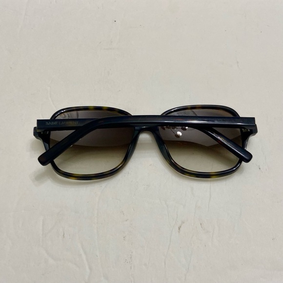 Saint Laurent, Italy Brown Tortoise Sunglasses 57#16 140 - Picture 12 of 14